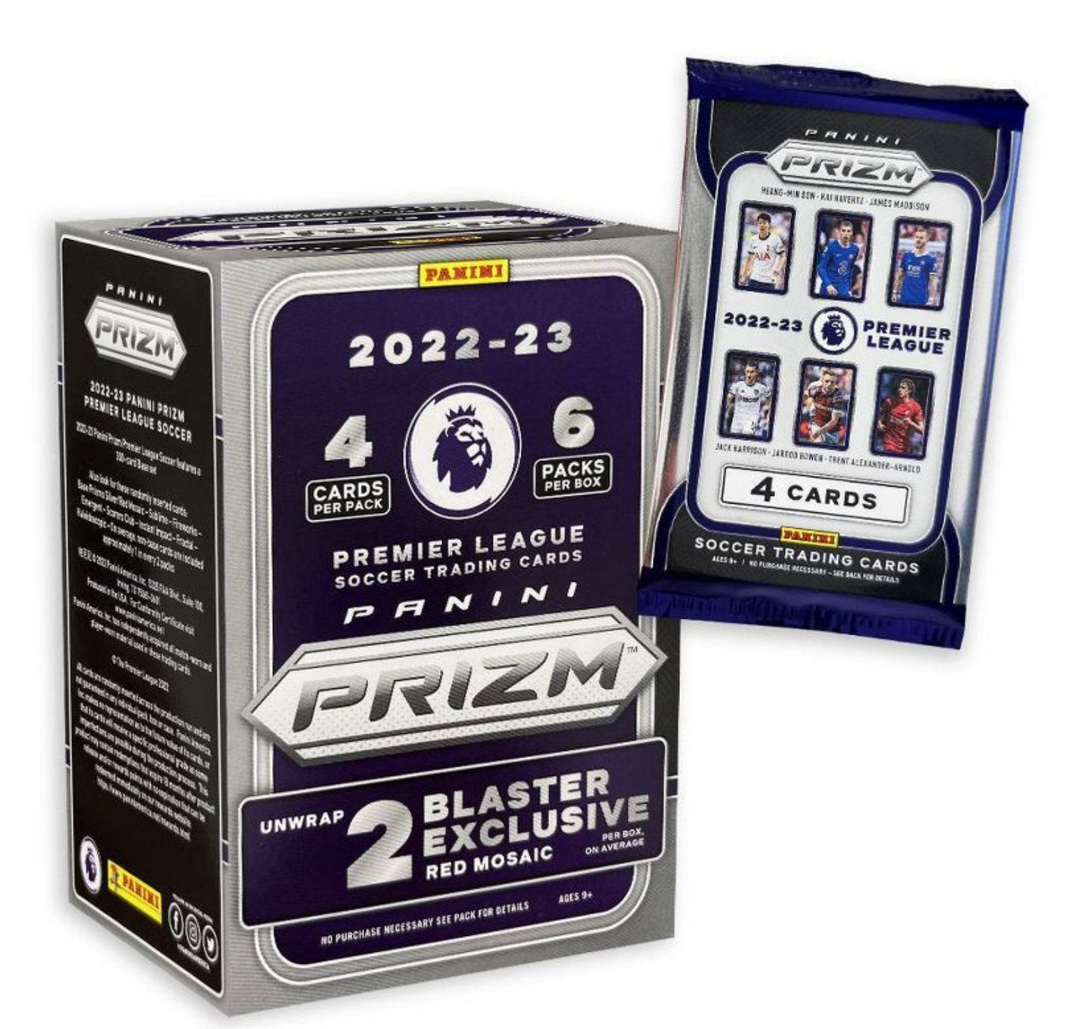 Panini America, Inc, 22/23 Panini Premier League Prizm Soccer Card Blaster Box