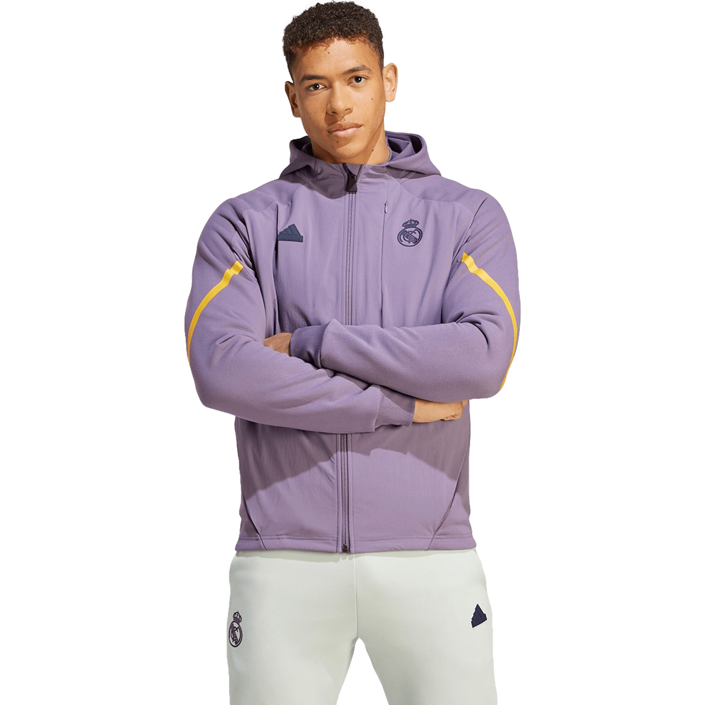 Adidas, Adidas Real Madrid Designed for Gameday Full Zip Hoodie