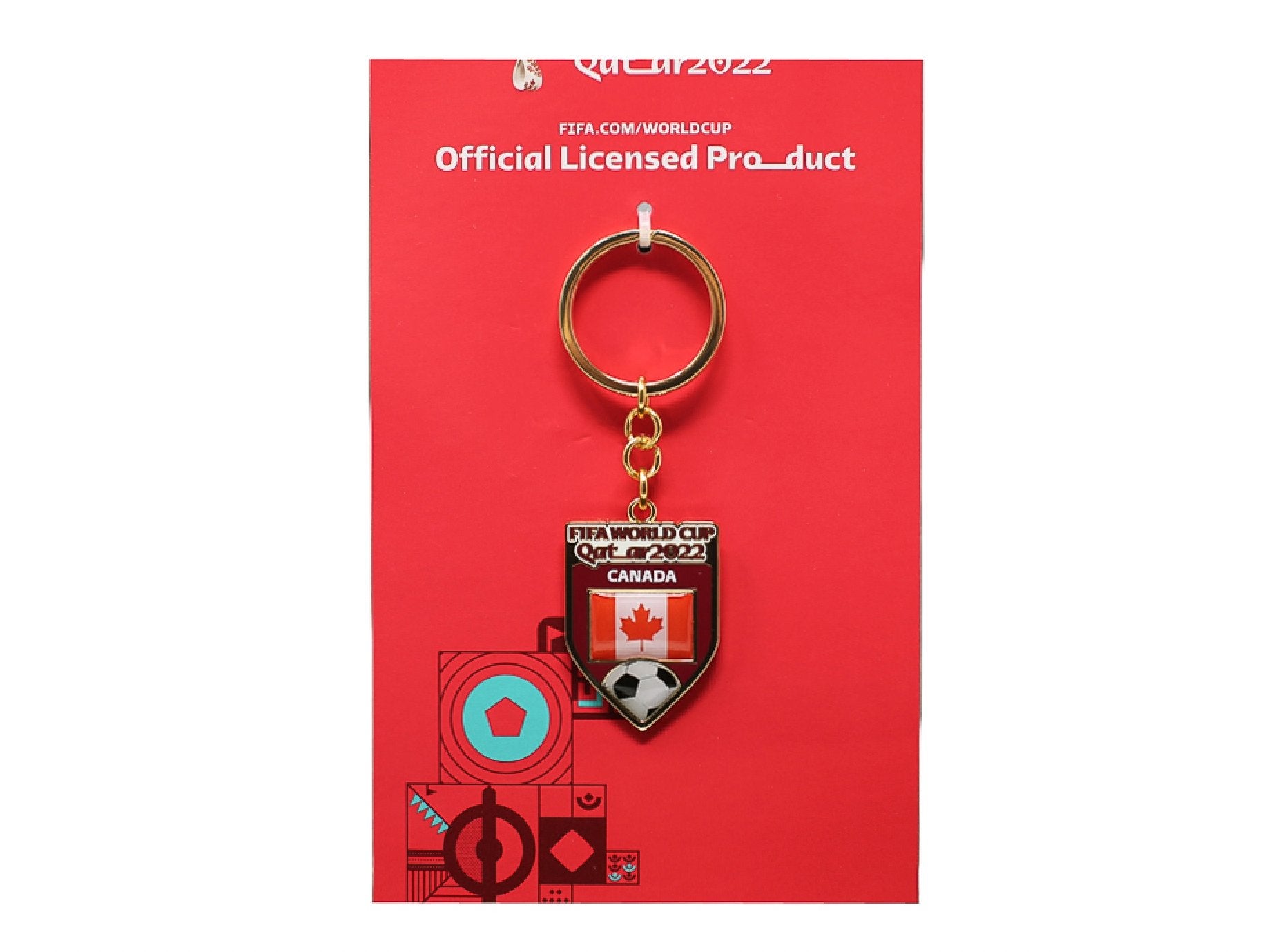 Honav USA Inc., Canada Flag Key Ring