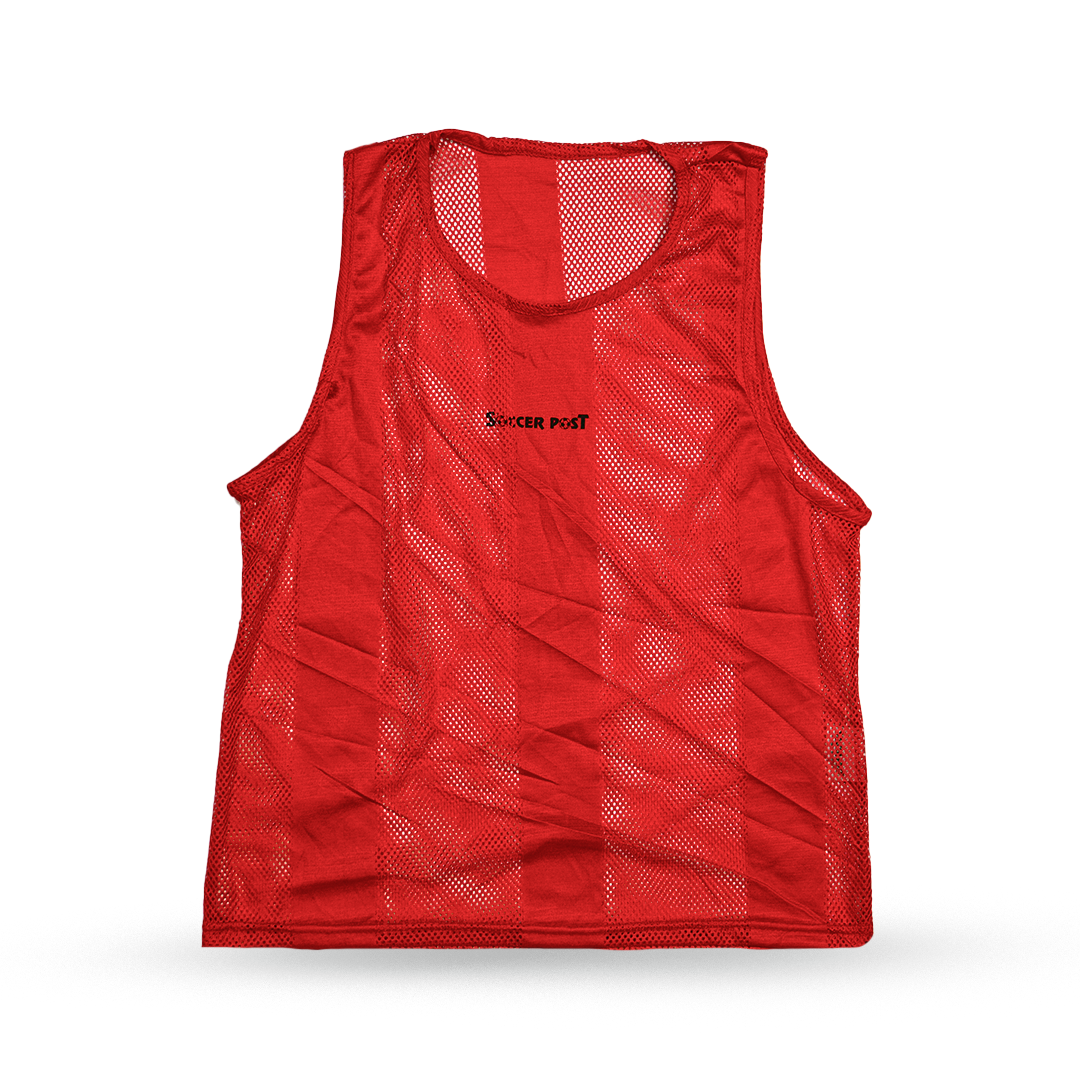 Soccer Post, Soccer Post Scrimmage Vests - Pack of 12 [Red]